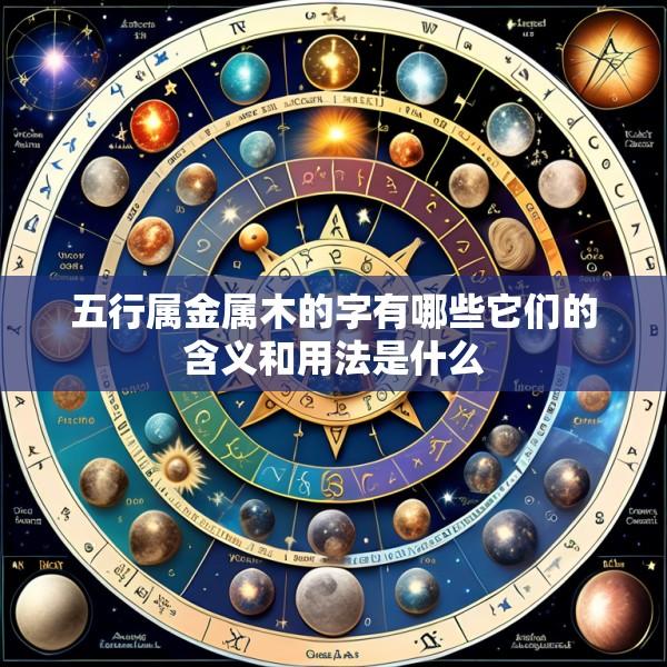 五行属金属木的字有哪些它们的含义和用法是什么