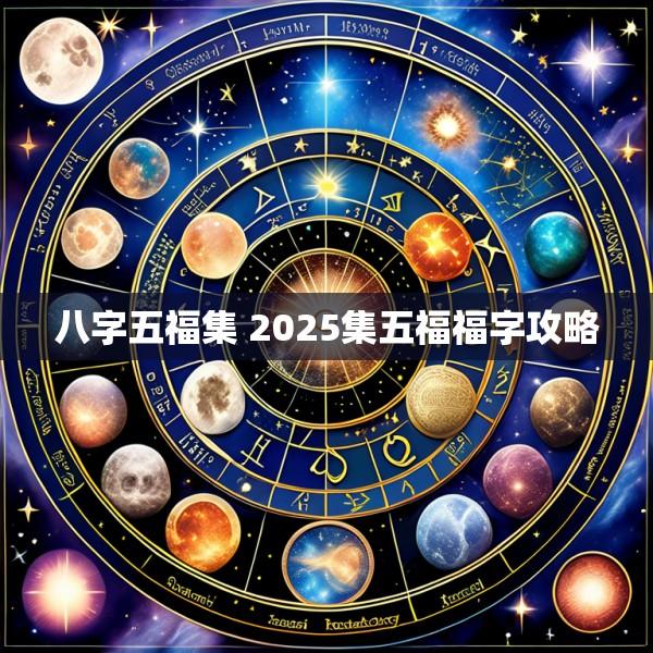 八字五福集 2025集五福福字攻略