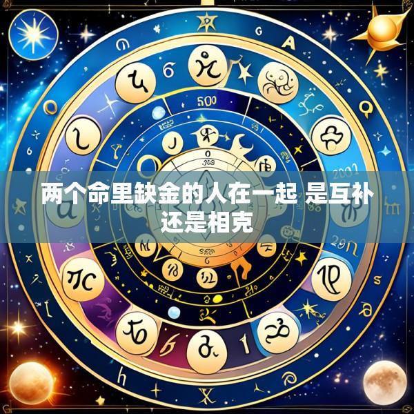 两个命里缺金的人在一起 是互补还是相克