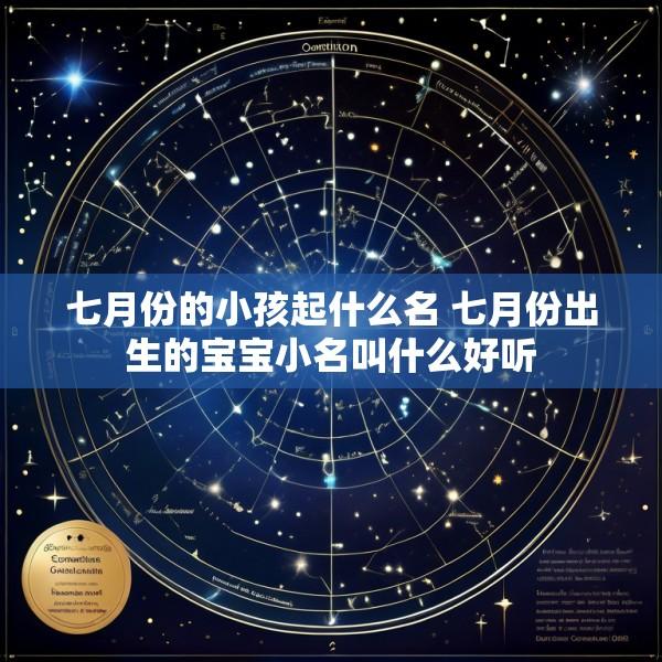 七月份的小孩起什么名 七月份出生的宝宝小名叫什么好听
