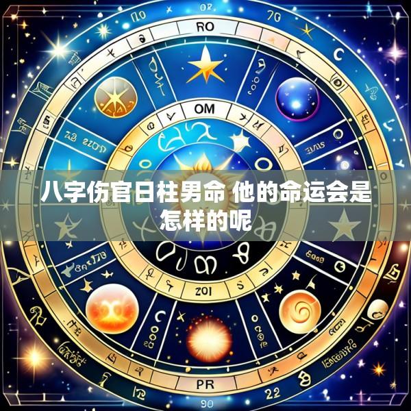 八字伤官日柱男命 他的命运会是怎样的呢