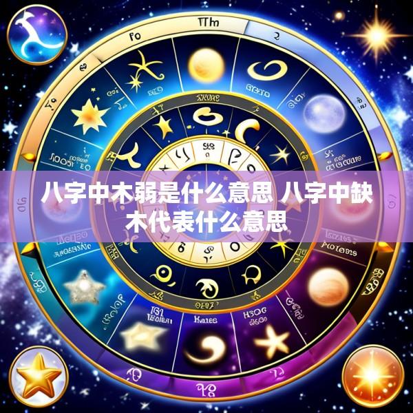 八字中木弱是什么意思 八字中缺木代表什么意思