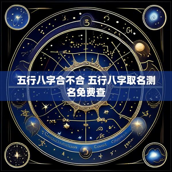 五行八字合不合 五行八字取名测名免费查