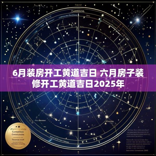 6月装房开工黄道吉日 六月房子装修开工黄道吉日2025年