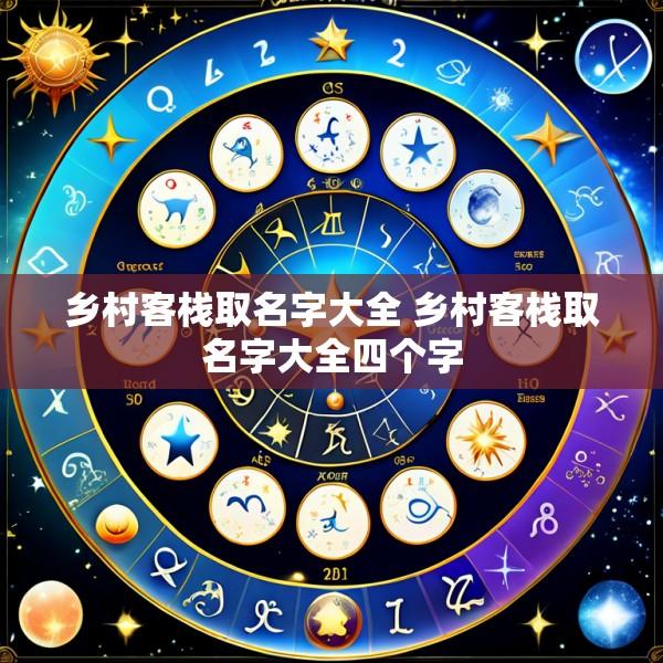 乡村客栈取名字大全 乡村客栈取名字大全四个字