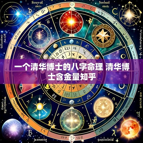 一个清华博士的八字命理 清华博士含金量知乎