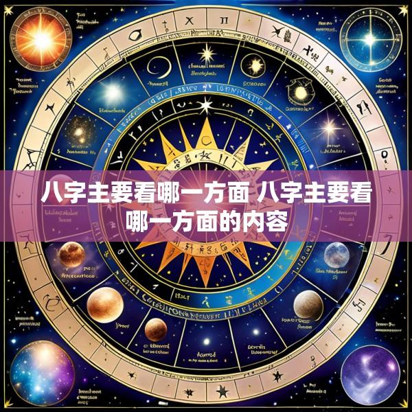 八字主要看哪一方面 八字主要看哪一方面的内容