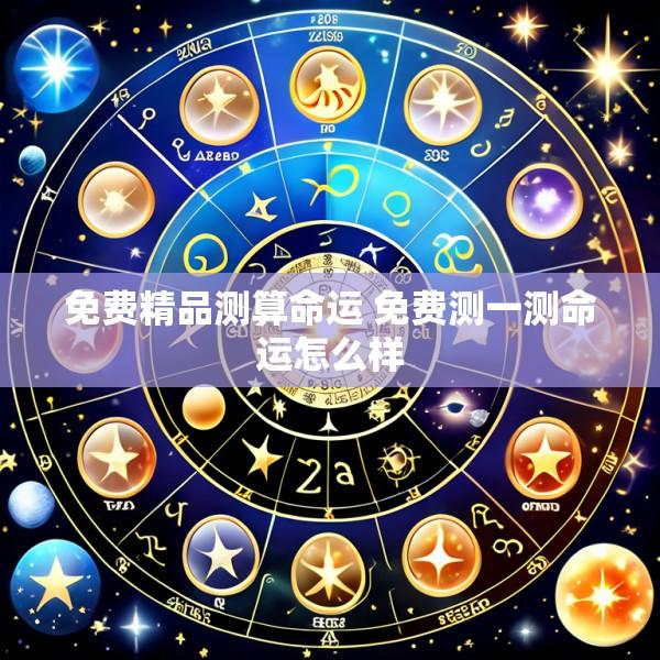 免费精品测算命运 免费测一测命运怎么样