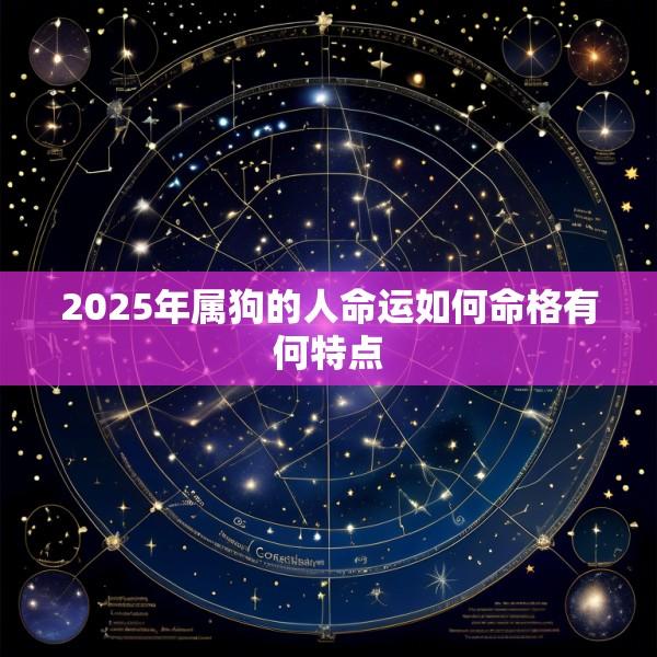 2025年属狗的人命运如何命格有何特点
