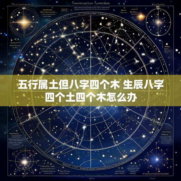 五行属土但八字四个木 生辰八字四个土四个木怎么办