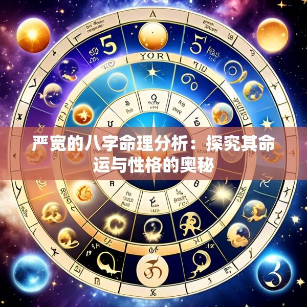 严宽的八字命理分析：探究其命运与性格的奥秘