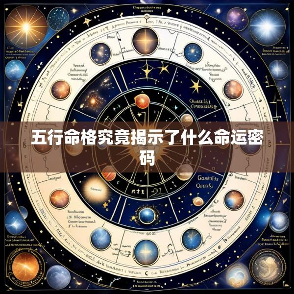 五行命格究竟揭示了什么命运密码