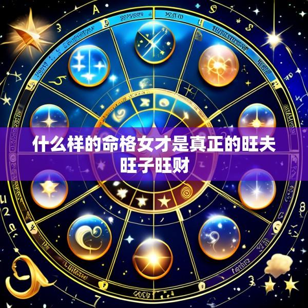 什么样的命格女才是真正的旺夫旺子旺财