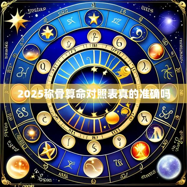 2025称骨算命对照表真的准确吗