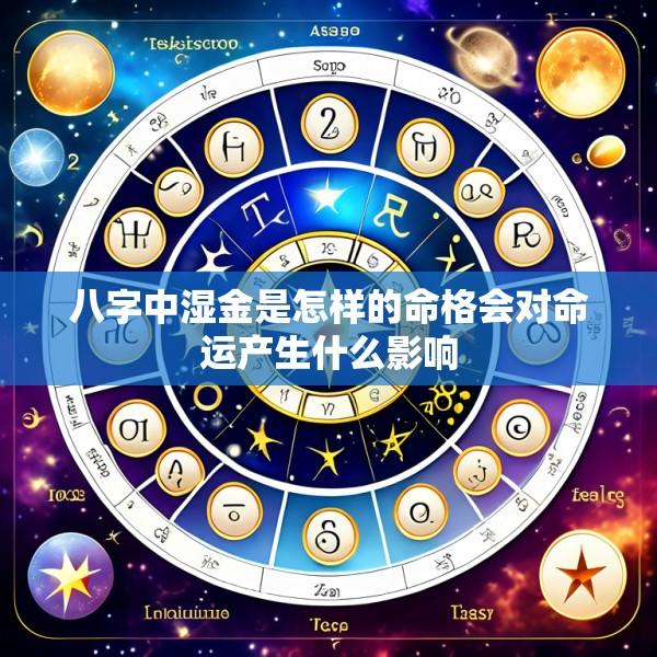八字中湿金是怎样的命格会对命运产生什么影响