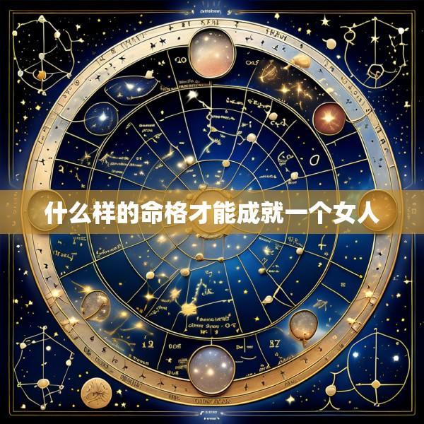 什么样的命格才能成就一个女人