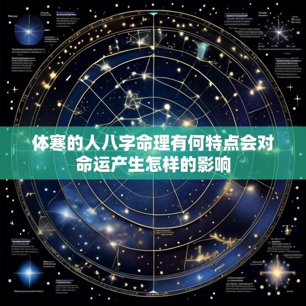 体寒的人八字命理有何特点会对命运产生怎样的影响