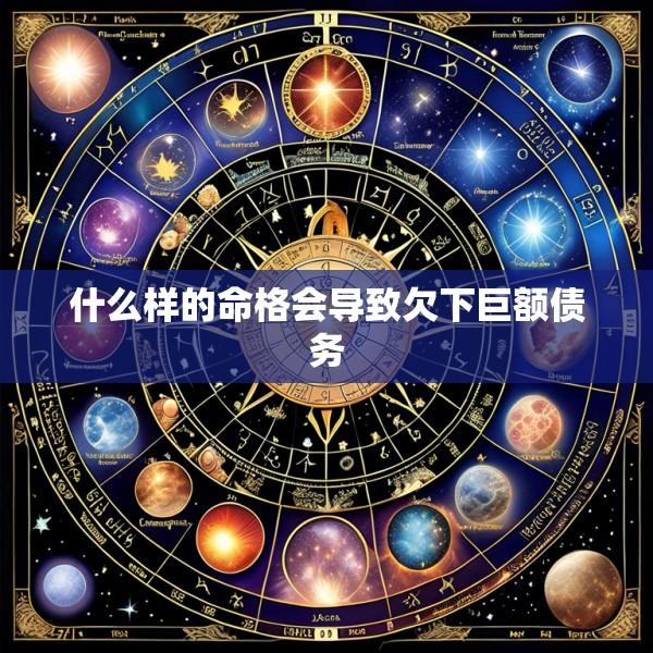 什么样的命格会导致欠下巨额债务