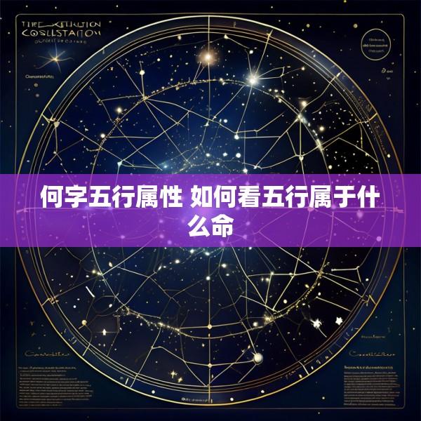 何字五行属性 如何看五行属于什么命