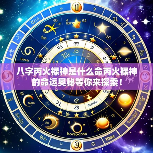 八字丙火禄神是什么命丙火禄神的命运奥秘等你来探索！