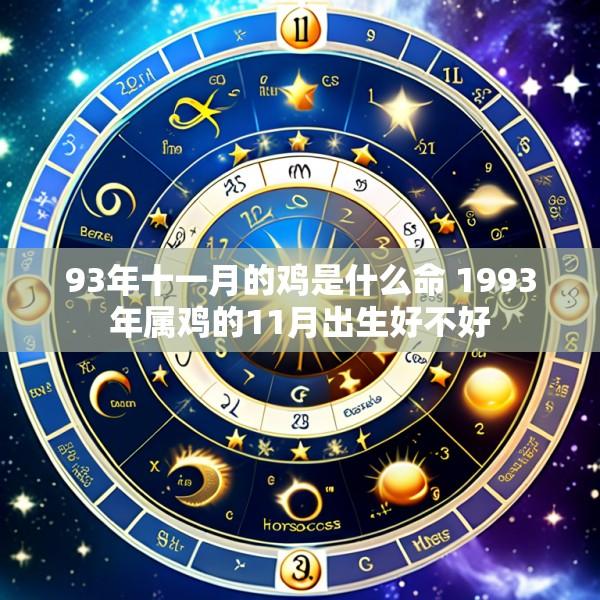 93年十一月的鸡是什么命 1993年属鸡的11月出生好不好