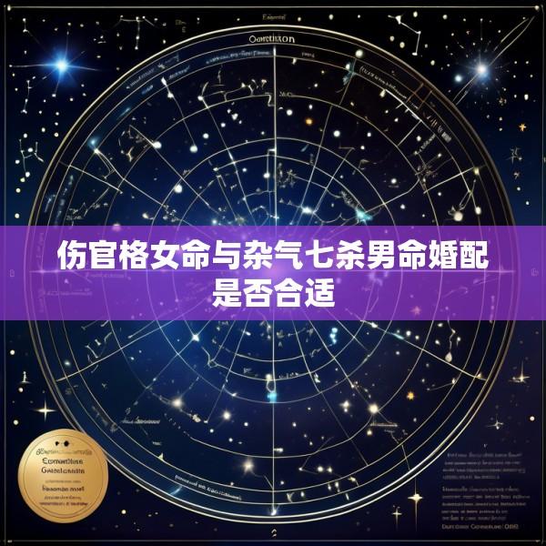 伤官格女命与杂气七杀男命婚配是否合适