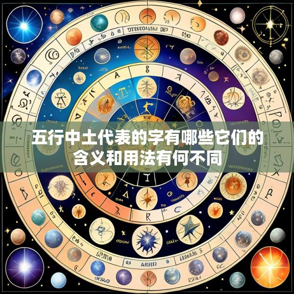 五行中土代表的字有哪些它们的含义和用法有何不同