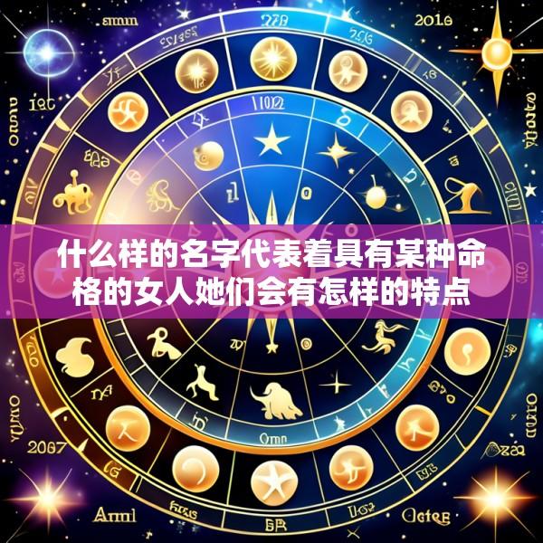 什么样的名字代表着具有某种命格的女人她们会有怎样的特点