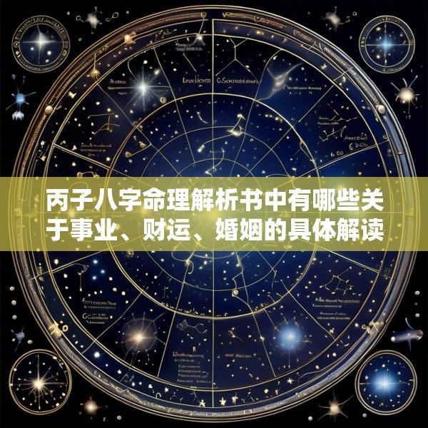 丙子八字命理解析书中有哪些关于事业、财运、婚姻的具体解读
