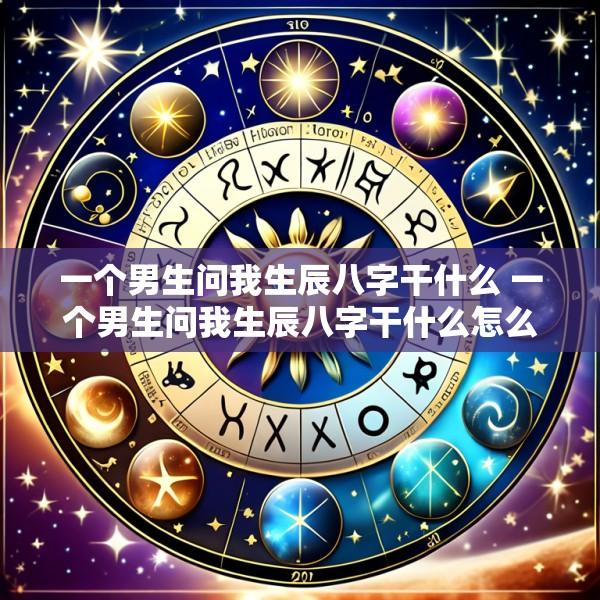 一个男生问我生辰八字干什么 一个男生问我生辰八字干什么怎么回答