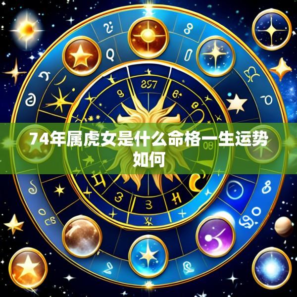74年属虎女是什么命格一生运势如何