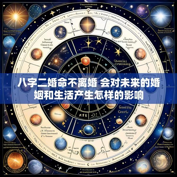八字二婚命不离婚 会对未来的婚姻和生活产生怎样的影响