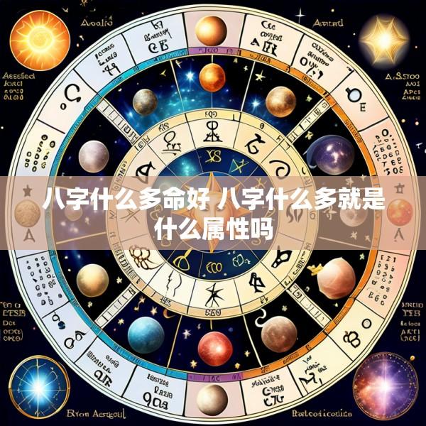 八字什么多命好 八字什么多就是什么属性吗