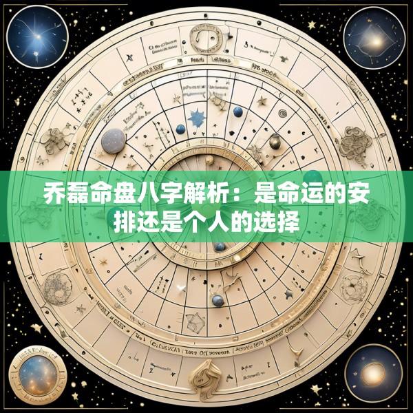 乔磊命盘八字解析：是命运的安排还是个人的选择