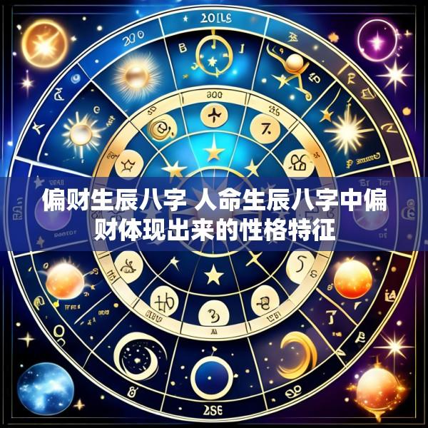 偏财生辰八字 人命生辰八字中偏财体现出来的性格特征