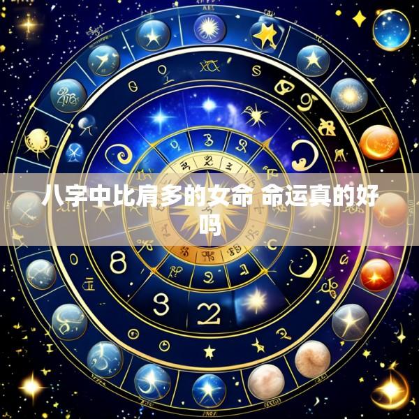 八字中比肩多的女命 命运真的好吗