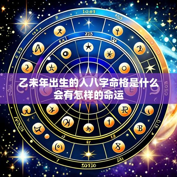 乙未年出生的人八字命格是什么会有怎样的命运