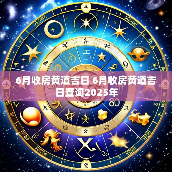 6月收房黄道吉日 6月收房黄道吉日查询2025年
