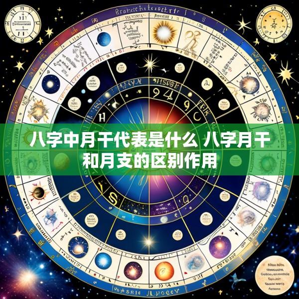 八字中月干代表是什么 八字月干和月支的区别作用