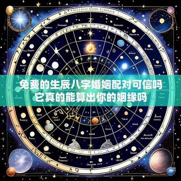免费的生辰八字婚姻配对可信吗它真的能算出你的姻缘吗