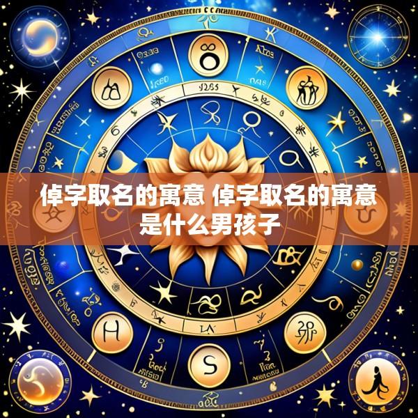 倬字取名的寓意 倬字取名的寓意是什么男孩子