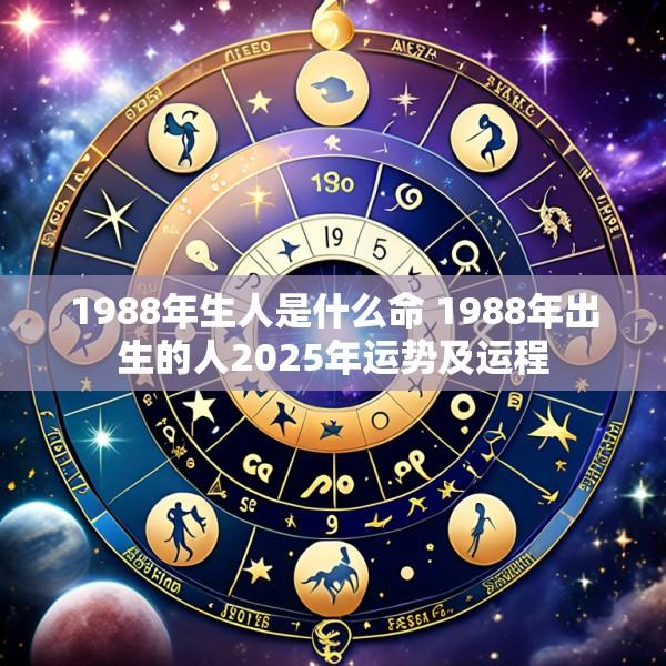 1988年生人是什么命 1988年出生的人2025年运势及运程