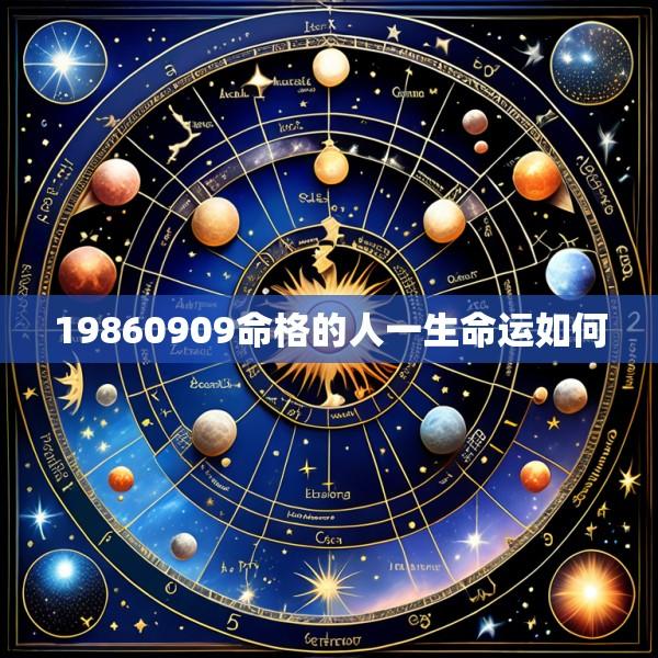 19860909命格的人一生命运如何