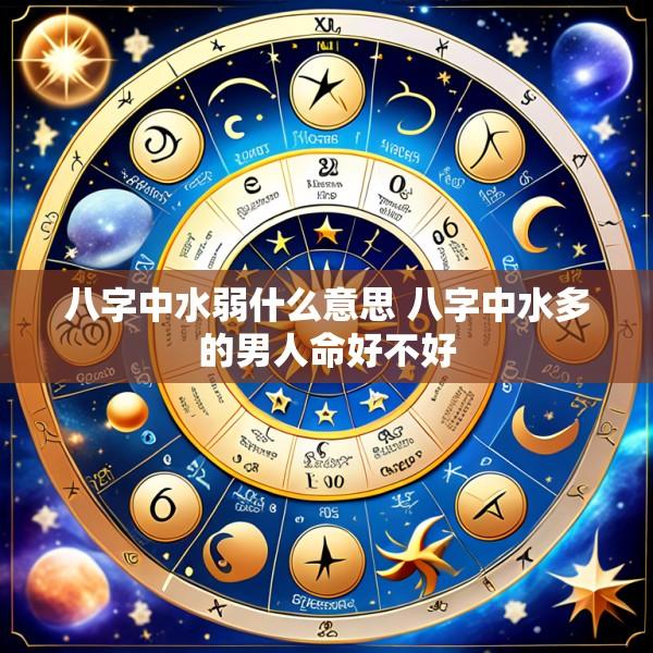 八字中水弱什么意思 八字中水多的男人命好不好