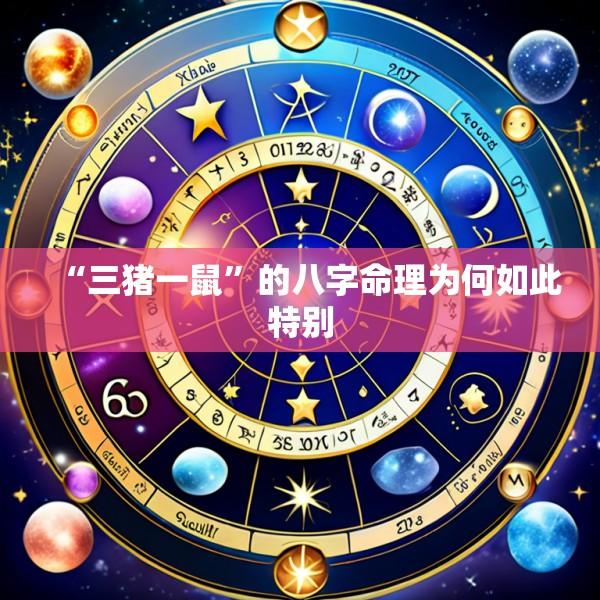 “三猪一鼠”的八字命理为何如此特别
