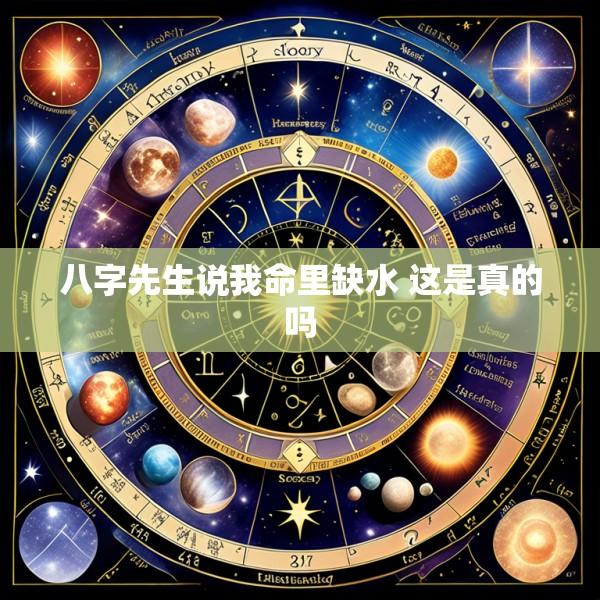 八字先生说我命里缺水 这是真的吗