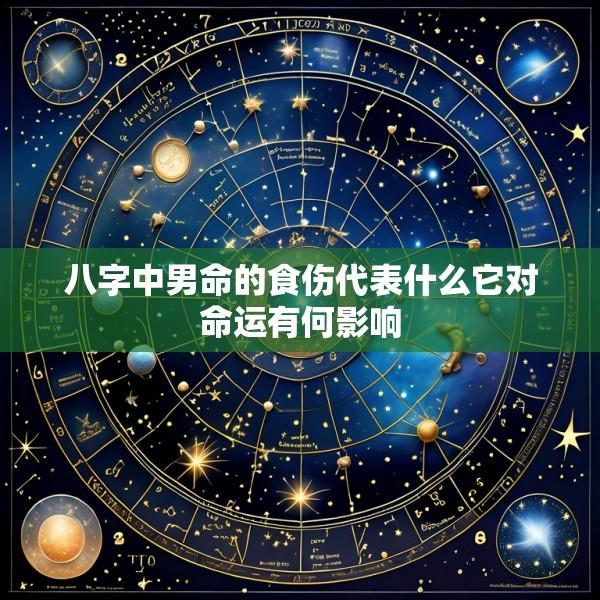 八字中男命的食伤代表什么它对命运有何影响