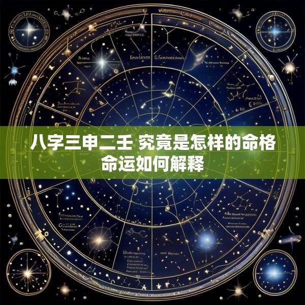 八字三申二壬 究竟是怎样的命格命运如何解释