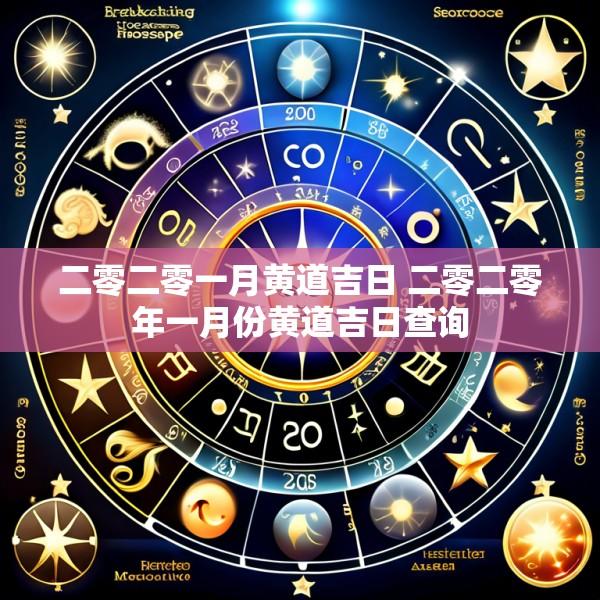 二零二零一月黄道吉日 二零二零年一月份黄道吉日查询