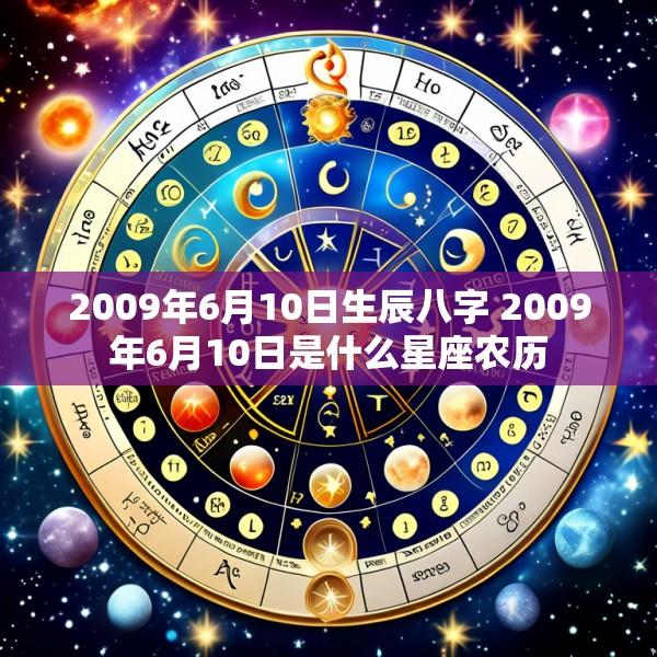 2009年6月10日生辰八字 2009年6月10日是什么星座农历